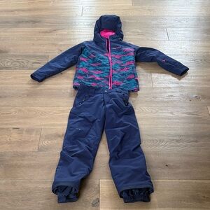 Marmot Navy and Pink Kids' Ski Pants and Jacket